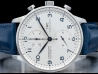 IWC|Portuguese Chronograph White Arabic Blue - Iwc Guarantee|IW371446
